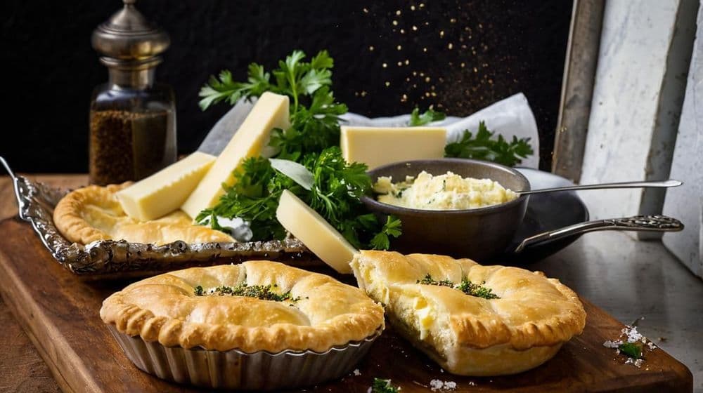 Пай с праз и ароматна панчета