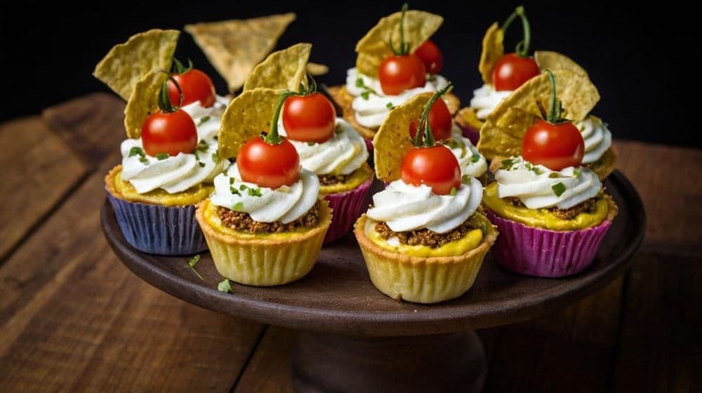 Пикантни мини тарталети с мексикански вкус