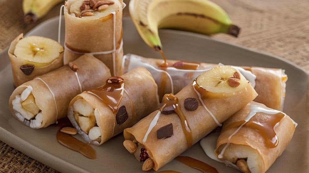 Вкусни ролца със сезонни плодове и шоколад