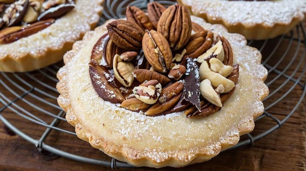 Мини пайове с франджипанова плънка и печени ядки